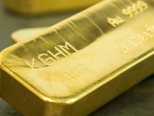 Największa sztabka złota z marką KGHM